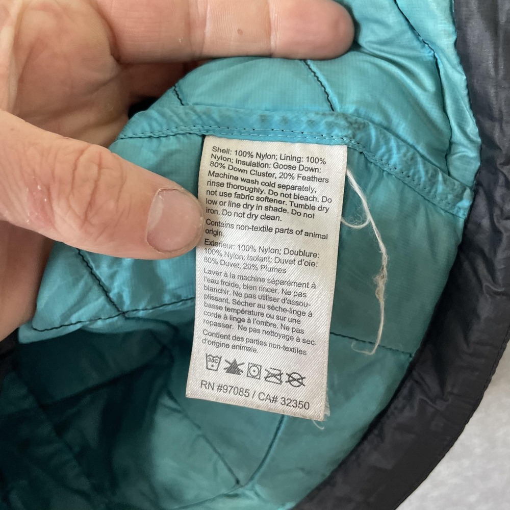 Outdoor Research Sonata Hooded Jacket Womens Medium Black Pertex Down Puffer - Picture 9 of 12